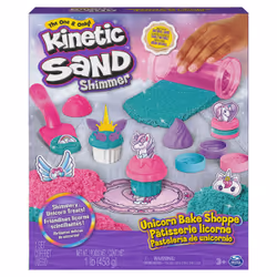 Kinetic Sand SABLE MAGIQUE - COFFRET PATISSERIE LICORNE 453 G - Créations Thème Féérique Licorne - Moules Outils Accessoires ...