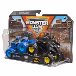 Monster Jam , Monster trucks officiels en métal moulé Batman Vs. Megalodon Die-Cast, échelle 1:64, jouets pour garçons à partir de 3 ans - Vue supplémentaire 5