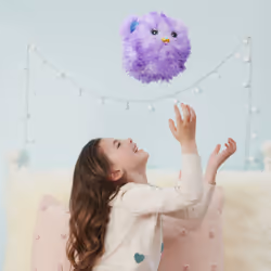 Fur Fluffs FURFLUFFS - CHIOT - ANIMAL COMPAGNON INTERACTIF - Transforme Ta Boule De Poils En Adorable Chiot Violet - 100 Sons et Réactions - Peluche Toute Douce - Jouet Enfant 5 Ans et + - Vue supplémentaire 5