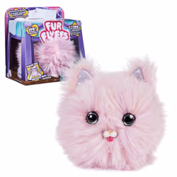 Fur Fluffs FURFLUFFS - CHATON - ANIMAL COMPAGNON INTERACTIF - Transforme Ta Boule De Poils En Adorable Chaton Rose - 100 Sons ...