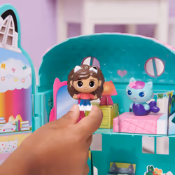 Gabby's Dollhouse , Mini-coffret maison de poupée avec figurine Gabby et mobilier cartonné, jouets pour filles et garçons à partir de 3 ans. - Vue supplémentaire 5