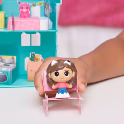 Gabby's Dollhouse , Mini-coffret maison de poupée avec figurine Gabby et mobilier cartonné, jouets pour filles et garçons à partir de 3 ans. - Vue supplémentaire 6