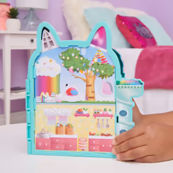 Gabby's Dollhouse , Mini-coffret maison de poupée avec figurine Gabby et mobilier cartonné, jouets pour filles et garçons à partir de 3 ans. - Vue supplémentaire 7