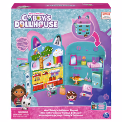 Gabby's Dollhouse , Mini-coffret maison de poupée avec figurine Gabby et mobilier cartonné, jouets pour filles et garçons à partir de 3 ans. - Vue supplémentaire 8