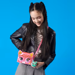 Purse Pets MÉTALLIQUE MAGIC - BULLDOG FRANÇAIS - COMPAGNON INTERACTIF FORMAT SAC À MAIN - Animal Interactif Style Métallique Qui Cligne Des Yeux - Sons Et Modes De Jeu - Jouet Enfant 5 Ans Et + - Vue supplémentaire 8