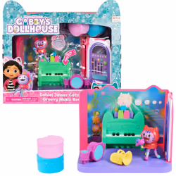 Gabby's Dollhouse - Playset Deluxe La Salle De Musique De Dj Miaou - Pièce De Jeu Avec 1 Figurine Et Accessoires - Tirée Du D ...
