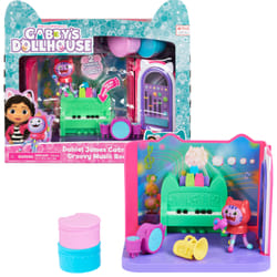 Gabby's Dollhouse - Playset Deluxe La Salle De Musique De Dj Miaou - Pièce De Jeu Avec 1 Figurine Et Accessoires - Tirée Du Dessin Animé Gabby Et La Maison Magique - Jouet Enfant 3 Ans Et +