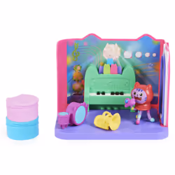Gabby's Dollhouse - Playset Deluxe La Salle De Musique De Dj Miaou - Pièce De Jeu Avec 1 Figurine Et Accessoires - Tirée Du Dessin Animé Gabby Et La Maison Magique - Jouet Enfant 3 Ans Et + - Vue supplémentaire 10