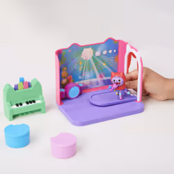 Gabby's Dollhouse - Playset Deluxe La Salle De Musique De Dj Miaou - Pièce De Jeu Avec 1 Figurine Et Accessoires - Tirée Du Dessin Animé Gabby Et La Maison Magique - Jouet Enfant 3 Ans Et + - Vue supplémentaire 5