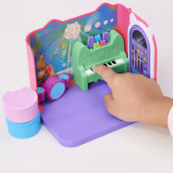 Gabby's Dollhouse - Playset Deluxe La Salle De Musique De Dj Miaou - Pièce De Jeu Avec 1 Figurine Et Accessoires - Tirée Du Dessin Animé Gabby Et La Maison Magique - Jouet Enfant 3 Ans Et + - Vue supplémentaire 7