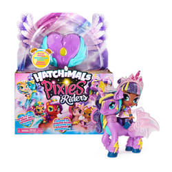 Hatchimals Pixies Riders, Coffret Hatchimal avec fée Moonlight Mia et sa monture Unicornix au caractéristique mystère