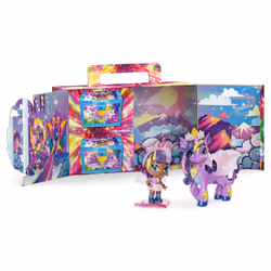 Hatchimals Pixies Riders, Coffret Hatchimal avec fée Moonlight Mia et sa monture Unicornix au caractéristique mystère