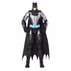 DC Comics BATMAN - FIGURINE BATMAN TECH 30 CM - - Figurine Batman Articulée De 30 cm Avec Armure Tech - 6060346 - Jouet Enfant 3 Ans et + - Gris Et Noir