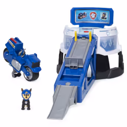 Spin Master LA PAT' PATROUILLE – PLAYSET LANCEUR PAT' PATROUILLE – Univers Moto Pups Avec Lanceur Interactif Et Véhicule Moto + Figurine De Chase – Paw Patrol - 6060233 - Jouet Enfant 3 Ans et +