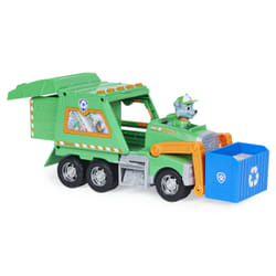 PAW Patrol LA PAT' PATROUILLE - CAMION DE RECYCLAGE DE ROCKY REUSE IT - Camion Recyclage Jouet Avec 1 Figurine Amovible Rocky Pat' Patrouille - - 6060259 - Jouet Enfant 3 Ans et +