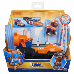 PAW Patrol PAT PATROUILLE LE FILM - VEHICULE + FIGURINE - Véhicule de secours de 15 cm Avec Fonction Transformation Et 1 Figurine Amovible Pat' Patrouille
