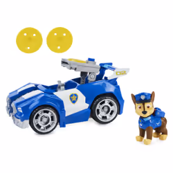 PAW Patrol PAT PATROUILLE LE FILM - VEHICULE + FIGURINE - Véhicule de secours de 15 cm Avec Fonction Transformation Et 1 Figurine Amovible Pat' Patrouille