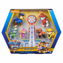 Spin Master Coffret Exclusif de 6 Figurines Officielles Du Film À Collectionner Pat' Patrouille, 3 an(s), Multicolore