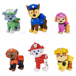 Spin Master Coffret Exclusif de 6 Figurines Officielles Du Film À Collectionner Pat' Patrouille