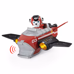 PAW Patrol LA PAT' PATROUILLE - VÉHICULE + FIGURINE JET TO THE RESCUE - Véhicule Avec 1 Figurine À Collectionner Mission Voltige - Sons et Lumières - 6060364 - Jouet Enfant 3 Ans et + - Modèle Aléatoire