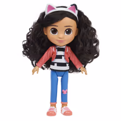 Gabby's Dollhouse Gabby et la Maison Magique - - POUPÉE GABBY 20 CM - Poupée Articulée Gabby 20 Cm Avec Accessoire Oreilles De Chat - Dessin Animé Gabby Et La Maison Magique - Jouet Enfant 3 Ans et +