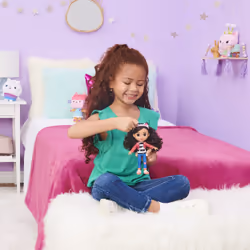 Gabby's Dollhouse Gabby et la Maison Magique - - POUPÉE GABBY 20 CM - Poupée Articulée Gabby 20 Cm Avec Accessoire Oreilles De Chat - Dessin Animé Gabby Et La Maison Magique - Jouet Enfant 3 Ans et +