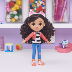 Gabby's Dollhouse Gabby et la Maison Magique - - POUPÉE GABBY 20 CM - Poupée Articulée Gabby 20 Cm Avec Accessoire Oreilles De Chat - Dessin Animé Gabby Et La Maison Magique - Jouet Enfant 3 Ans et + - Vue supplémentaire 7