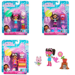 Gabby's Dollhouse Gabby et la Maison Magique - - 2 FIGURINES ET ACCESSOIRES - Gabby, 1 Figurine Chat, Accessoires - Dessin Animé Gabby Et La Maison Magique - Jouet Enfant 3 Ans et + - Modèle Aléatoire