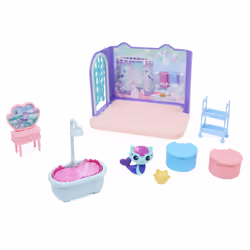Gabby's Dollhouse Gabby et la Maison Magique - - PLAYSET DELUXE - Pièce De Jeu Avec 1 Figurine Et Accessoires - Dessin Animé Gabby Et La Maison Magique - Jouet Enfant 3 Ans et + - Modèle Aléatoire