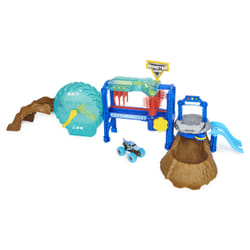 Spin Master Monster Jam, Megalodon Monster Wash, Inclut un monster truck Megalodon qui change de couleur, Jouets interactifs pour l'eau pour enfants à partir de 3 ans