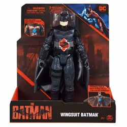 DC Comics THE BATMAN LE FILM - FIGURINE 30 CM BATMAN DELUXE - - Figurine Batman Wing Suit Articulée Et Interactive 30 Cm - Effets Sonores Et Lumineux - 6060523 - Jouet Enfant 4 Ans et + - Vue supplémentaire 5