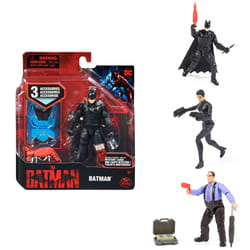 DC Comics Figurine articulée Selina Kyle de 10 cm avec 3 accessoires et une carte mystère, Jouets pour enfants à collectionner du film Batman pour garçons et filles à partir de 3 ans
