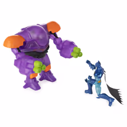 DC Comics Batman, Coffret figurine articulée de 10 cm The Joker contre Batman avec armure technologique transformable (exclusivité Walmart)