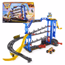 Monster Jam Coffret de jeu et rangement Garage avec monster truck Grave Digger exclusif, lumières et sons, jouets pour garçon ...