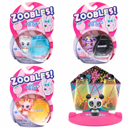Zoobles Jouet - Pack 1 Animal - Boules Magiques Colorées Transformables en Animaux Fantastiques avec Maison Magique, Animal,  ...