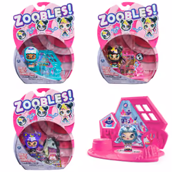Zoobles Jouet - Pack 1 Z-Girlz - Boules Magiques Colorées Transformables en Animaux Fantastiques et Poupées Z-Girlz Avec Mais ...