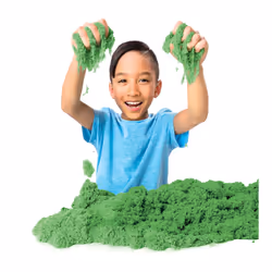 Kinetic Sand , 907 g (2 lb) de vert pour mélanger, modeler et créer, à partir de 3 ans - Vue supplémentaire 4