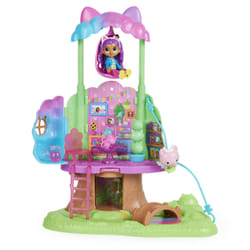 Gabby's Dollhouse Gabby et la Maison Magique - - Playset Cabane Fée Minette - 2 Figurines + Accessoires - Effets Lumineux - Dessin Animé Gabby Et La Maison Magique - Jouet Enfant 3 Ans et +