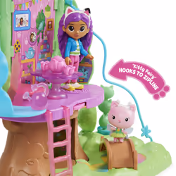 Gabby's Dollhouse Gabby et la Maison Magique - - Playset Cabane Fée Minette - 2 Figurines + Accessoires - Effets Lumineux - Dessin Animé Gabby Et La Maison Magique - Jouet Enfant 3 Ans et + - Vue supplémentaire 4