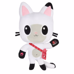 Gabby's Dollhouse , Peluche Talking Pandy Paws de 33 cm avec lumières, musique et 10 sons et répliques