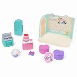 Gabby's Dollhouse Gabby et la Maison Magique - - Playset De Luxe La Cuisine De Petit Chou - 1 Figurine + Accessoires - Ajoute Cette Pièce A Ta Maison Gabby Et La Maison Magique - Jouet Enfant 3 Ans + - Vue supplémentaire 5