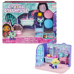 Gabby's Dollhouse Gabby et la Maison Magique - - Playset Deluxe La Salle De Bain Marine - 1 Figurine + Accessoires - Ajoute Cette Pièce A Ta Maison Gabby Et La Maison Magique - Jouet Enfant 3 Ans et +