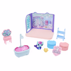 Gabby's Dollhouse Gabby et la Maison Magique - - Playset Deluxe La Salle De Bain Marine - 1 Figurine + Accessoires - Ajoute Cette Pièce A Ta Maison Gabby Et La Maison Magique - Jouet Enfant 3 Ans et + - Vue supplémentaire 5
