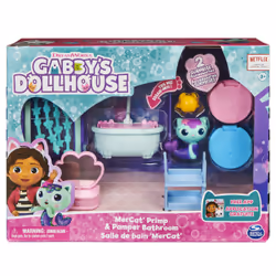 Gabby's Dollhouse Gabby et la Maison Magique - - Playset Deluxe La Salle De Bain Marine - 1 Figurine + Accessoires - Ajoute Cette Pièce A Ta Maison Gabby Et La Maison Magique - Jouet Enfant 3 Ans et + - Vue supplémentaire 9