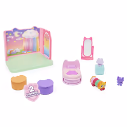 Gabby's Dollhouse - Gabby et la Maison Magique - Playset Deluxe La Chambre De Polochat - Pièce De Jeu Avec 1 Figurine & Accessoires - Dessin Animé Gabby Et La Maison Magique - Jouet Enfant 3 Ans et + - Vue supplémentaire 4