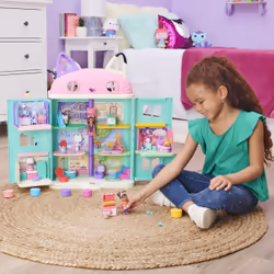 Gabby's Dollhouse Gabby et la Maison Magique - - PACK 2 FIGURINES ET ACCESSOIRES - Coffret Studio d’Art - Gabby, 1 Figurine Chat Et Accessoires - Dessin Animé Gabby Chat - Jouet Enfant 3 Ans et +