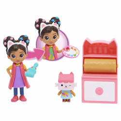 Gabby's Dollhouse Gabby et la Maison Magique - - PACK 2 FIGURINES ET ACCESSOIRES - Coffret Studio d'Art - Gabby, 1 Figurine Chat Et Accessoires - Dessin Animé Gabby Chat - Jouet Enfant 3 Ans et + - Vue supplémentaire 4