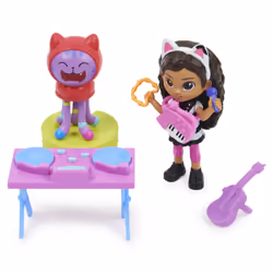 Gabby's Dollhouse Gabby et la Maison Magique - - PACK 2 FIGURINES ET ACCESSOIRES - Coffret Karaoké - Gabby, 1 Figurine Chat Et Accessoires - Dessin Animé Gabby Chat - Jouet Enfant 3 Ans et + - Vue supplémentaire 4
