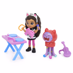 Gabby's Dollhouse Gabby et la Maison Magique - - PACK 2 FIGURINES ET ACCESSOIRES - Coffret Karaoké - Gabby, 1 Figurine Chat Et Accessoires - Dessin Animé Gabby Chat - Jouet Enfant 3 Ans et + - Vue supplémentaire 7