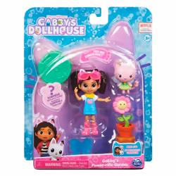 Gabby's Dollhouse Gabby et la Maison Magique - - PACK 2 FIGURINES ET ACCESSOIRES - Coffret Jardin Enchanté - Gabby, 1 Figurine Chat Et Accessoires - Dessin Animé Gabby Chat - Jouet Enfant 3 Ans et +